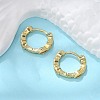 Brass Micro Pave Cubic Zirconia Huggie Hoop Earrings X-EJEW-K083-34G-B-5