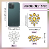 2Pcs Glass Rhinestone Cabochons RGLA-FG0001-28S-05-2