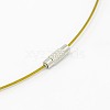 201 Stainless Steel Wire Necklace Cord TWIR-SW001-6-2