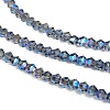 Transparent Electroplate Glass Beads Strands EGLA-A039-T2mm-UA07-3