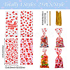 100Pcs 4 Styles Valentine's Day Themed OPP Plastic Bags ABAG-TA0001-41-3