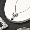 304 Stainless Steel Angel Urn Ashes Necklaces STAS-Z106-06P-3