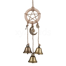 Iron Witch Bells for Door Knob for Protection HJEW-JM02203