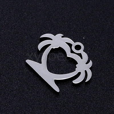 Tarnish Resistant 201 Stainless Steel Hollow Charms STAS-Q201-JN294-1-1
