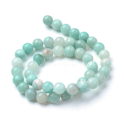 Natural Amazonite Beads Strands X-G-T055-6mm-17-1