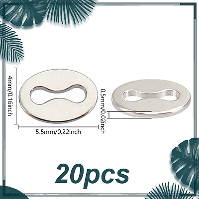 20Pcs 925 Sterling Silver Chain Tabs STER-BC0002-87P-1