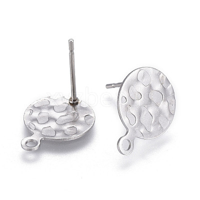 Non-Tarnish 304 Stainless Steel Stud Earring Findings STAS-P245-29P-1