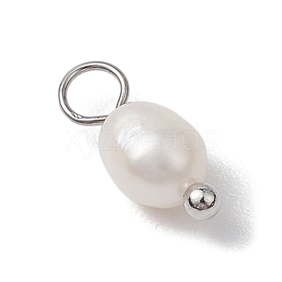 Natural Freshwater Pearl Potato Charms PALLOY-JF03202-02-1