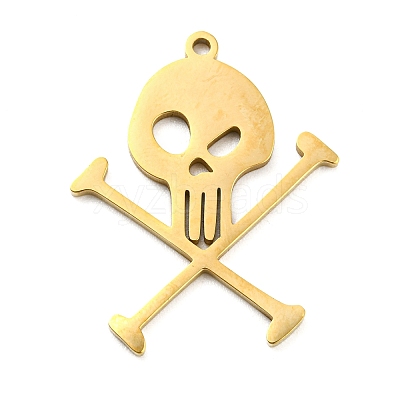 304 Stainless Steel Pendants STAS-Q255-05G-1