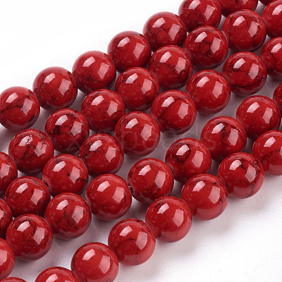 Synthetic Turquoise Beads Strands TURQ-H038-8mm-XXS17-1