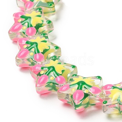 Transparent Glass Beads Strands LAMP-K037-15G-1