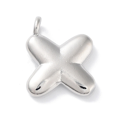 Rack Plating Brass Balloon Letter Pendants LS-KK-C050-01P-X-1