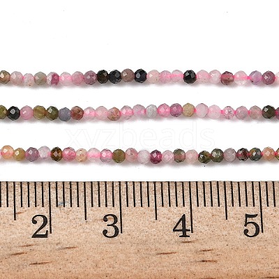 Natural Pink Tourmaline Beads Strands X-G-F596-06-2mm-1