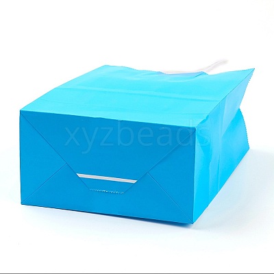 Pure Color Kraft Paper Bags LS-AJEW-G020-C-01-1