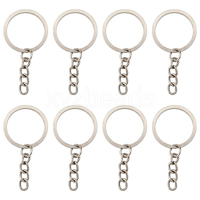 50Pcs Iron Keychain Ring IFIN-FS0001-56-1