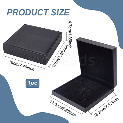 PU Leather Jewelry Set Storage Gift Box CON-WH0104-09-1
