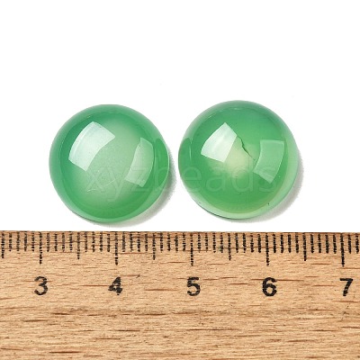 Natural Green Onyx Agate Cabochons G-E492-B-15-1