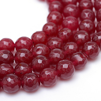 Natural White Jade Bead Strands G-R346-8mm-02-1
