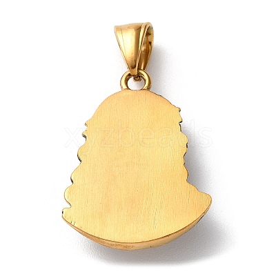 Ion Plating(IP) 304 Stainless Steel Pendants STAS-D067-13AG-1