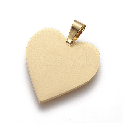 304 Stainless Steel Mirror Polished Finish Stamping Blank Tag Pendants STAS-F214-02G-1