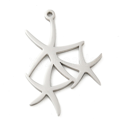 201 Stainless Steel Pendants STAS-R133-01P-04-1