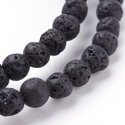Natural Lava Rock Beads Strands X-g434-7-1