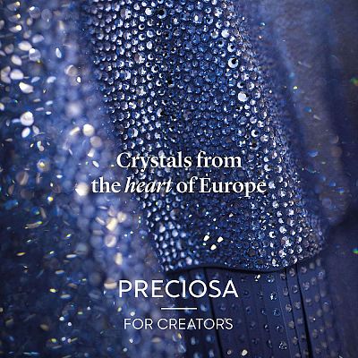 Preciosa® Crystal Hotfix Flatback Stones Y-PRC-HSS6-40010-200-1