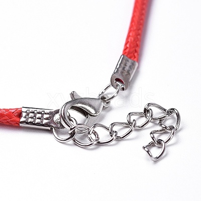 Imitation Leather Necklace Cords X-NCOR-R027-M-1
