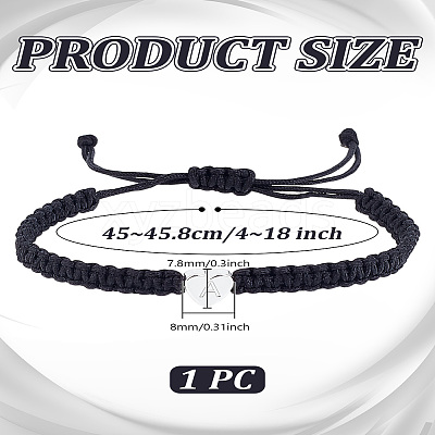 1Pc Adjustable Nylon Cord Braided Bracelets for Women Men BJEW-LP0001-34A-P-1