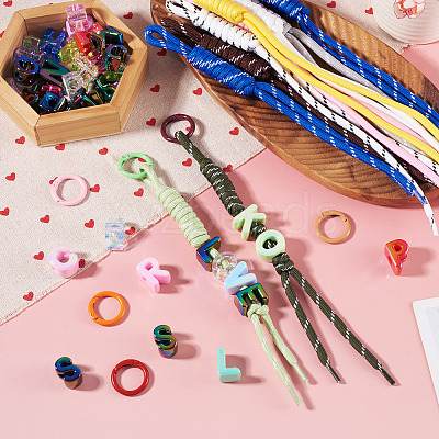 Nylon Cord Pendant Decorations DIY-TA0015-61B-1