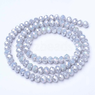 Electroplate Glass Beads Strands LS-EGLA-A034-P8mm-B11-1