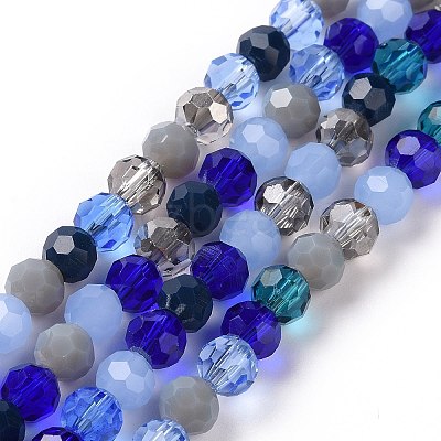 Glass Beads Strands GLAA-E036-09H-1