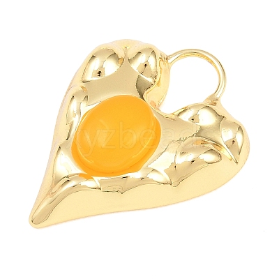 Dyed & Heated Natural Yellow Agate Pendants GG-G001-02G-06-1