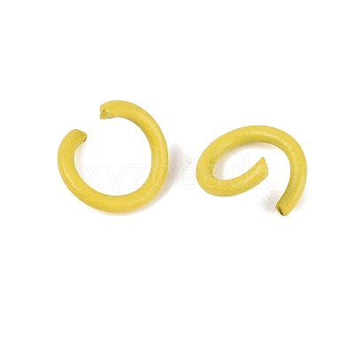 Spray Painted Iron Open Jump Rings IFIN-T017-04C-15-1
