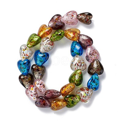 Handmade Lampwork Beads Strands LAMP-D015-09F-1