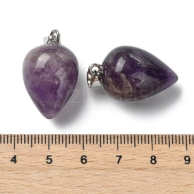 Natural Amethyst Pendants GG-K002-13R-1