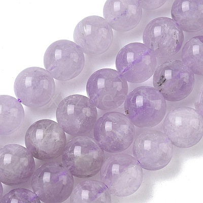 Natural Lavender Amethyst Beads Strands G-F306-11-10mm-01-1