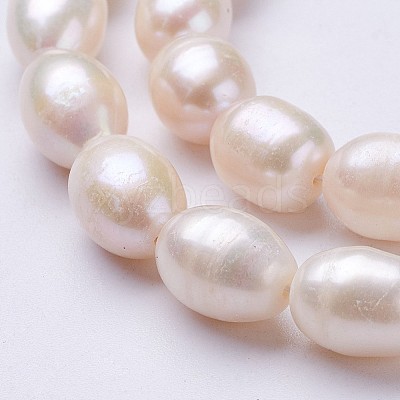 Natural Cultured Freshwater Pearl Beads Strands PEAR-P002-13-01-1