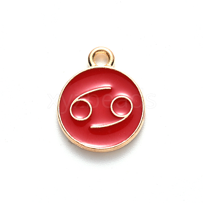 Alloy Enamel Pendants LS-ENAM-S124-01B-07D-1