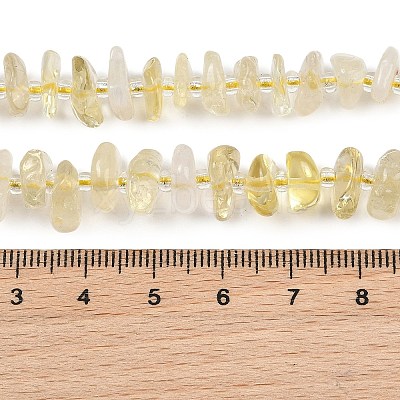 Heated Natural Lemon Quartz Beads Strands GG-CBA3A44-B04-01-1