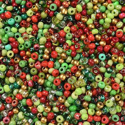 Opaque & Transparent & Metallic Colours 12/0 Glass Seed Beads SEED-A030-07F-1