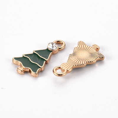 Eco-Friendly Alloy Enamel Pendants ENAM-T011-70-NR-1