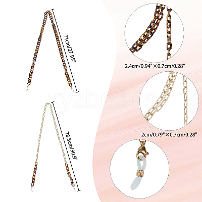 Eyeglasses Chains AJEW-NB0002-03-1