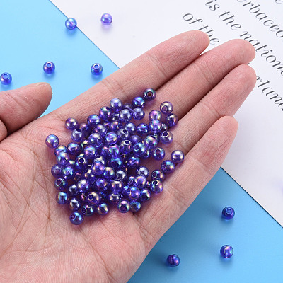Transparent Acrylic Beads MACR-S370-B6mm-748-1
