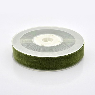 Polyester Velvet Ribbon for Gift Packing and Festival Decoration SRIB-M001-19mm-570-1