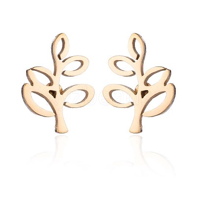 304 Stainless Steel Stud Earrings WGE2D60-01-1