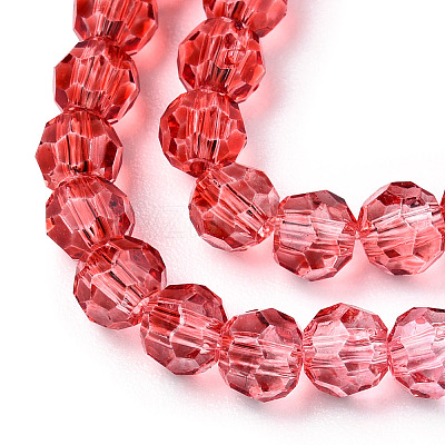 Transparent Glass Beads Strands X-GLAA-E036-07N-1