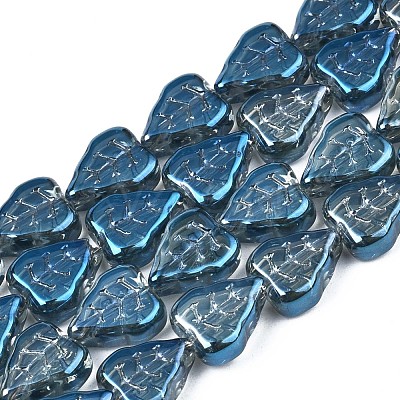 Electroplate Glass Beads Strands EGLA-S188-16-1