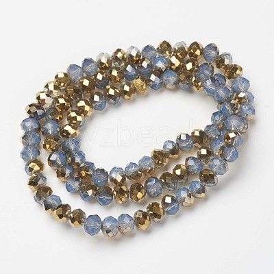 Electroplate Glass Beads Strands EGLA-A034-J2mm-O06-1