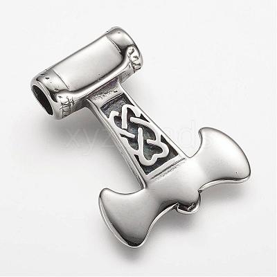 304 Stainless Steel Pendants STAS-F063-56-1